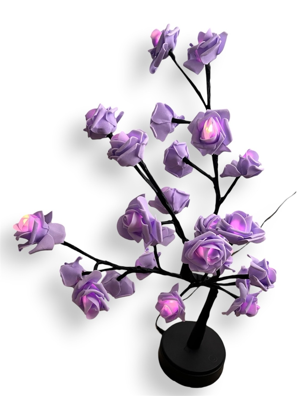 NEW Purple LED Rose Tree Branch Lamp - Decorative Home Accent